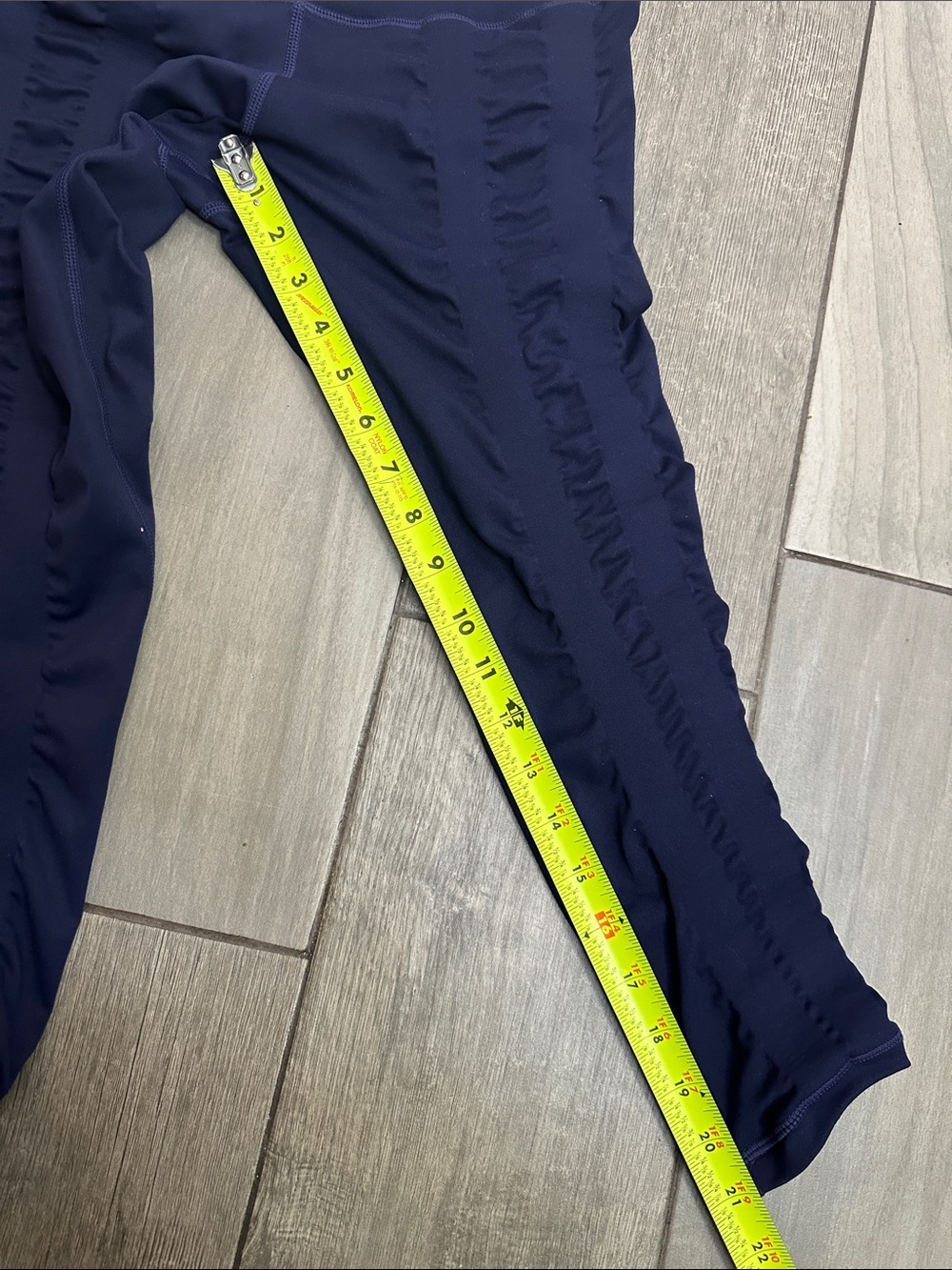 Sweetflexx Compression Leggings Navy High Rise Cropped Resistance Women's Size 6 - Picture 10 of 10